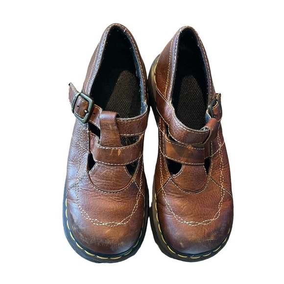Dr. Martens Brown Leather Mules - Picture 7 of 12